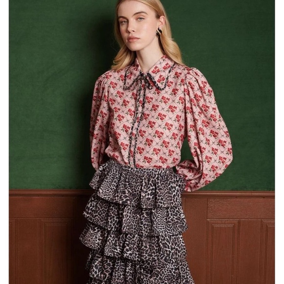 Sister Jane Lattice Floral Blouse - Picture 2 of 5